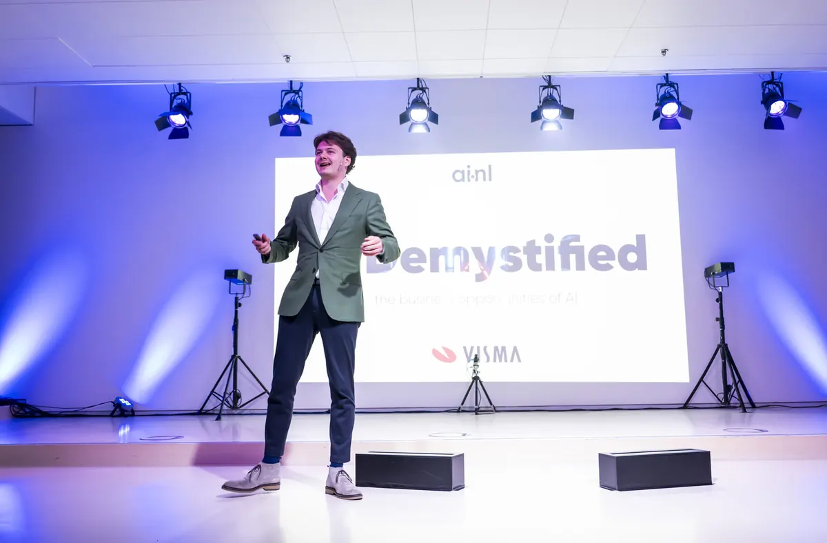 Remy Gieling op het podium